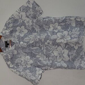 Johnston & Murphy Blue Floral Men's Shirt
